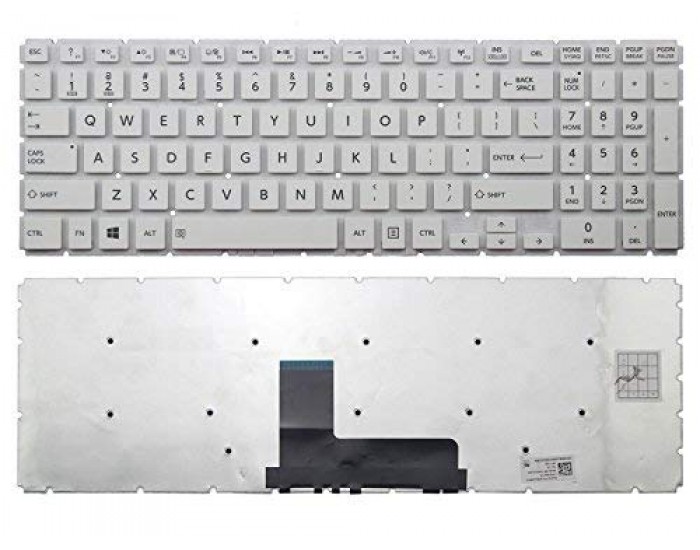 LAPTOP KEYBOARD FOR TOSHIBA SATTELITE L50A WHITE